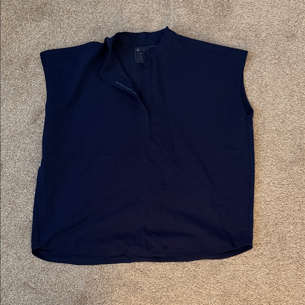 Figs Women's Rafaela Navy Blue Top